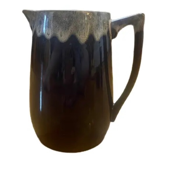 Vintage Glazed Pitcher With Matching Cups Set- 5 Pieces‎ - Picture 2 of 4